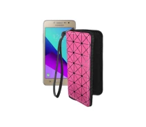 Купить - чехол для смартфона  Чехол-кошелек из экокожи для телефона Samsung Galaxy Grand Prime Plus (G532) Розовый ромб