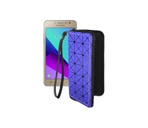 Купить - чехол для смартфона  Чехол-кошелек из экокожи для телефона Samsung Galaxy Grand Prime Plus (G532) Синий ромб