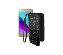 Купить - чехол для смартфона  Чехол-кошелек из экокожи для телефона Samsung Galaxy Grand Prime Plus (G532) Фэшн черный