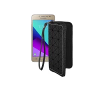 Купить - чехол для смартфона  Чехол-кошелек из экокожи для телефона Samsung Galaxy Grand Prime Plus (G532) Черный ромб