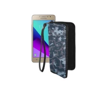 Купить - чехол для смартфона  Чехол-кошелек из экокожи для телефона Samsung Galaxy Grand Prime Plus (G532) Хаки-синий