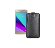 Купить - чехол для смартфона  Вытяжка из экокожи для телефона Samsung Galaxy Grand Prime Plus (G532) Черный
