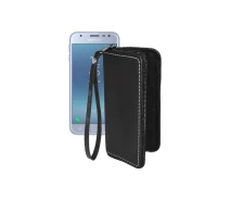 Купить - чехол для смартфона  Чехол-кошелек из экокожи для телефона Samsung Galaxy J3 2017 (J330) Черный матовый
