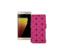 Купить - чехол для смартфона  Чехол-книга из экокожи для телефона Samsung Galaxy Note 7 (N930) Розовый ромб