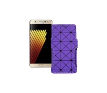 Купить - чехол для смартфона  Чехол-книга из экокожи для телефона Samsung Galaxy Note 7 (N930) Фиолетовый ромб