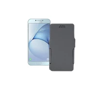 Купить - чехол для смартфона  Чехол-книга из экокожи для телефона Samsung Galaxy A8 (A800F) Серый
