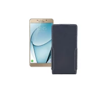 Купить - чехол для смартфона  Чехол-флип из экокожи для телефона Samsung Galaxy A9 Pro (A9100) Черный матовый