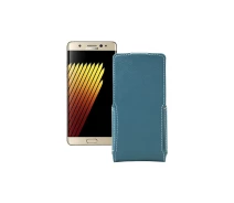 Купить - чехол для смартфона  Чехол-флип из экокожи для телефона Samsung Galaxy Note 7 (N930) Тм. Бирюзовый
