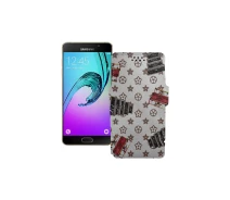 Купить - чехол для смартфона  Чехол-книга из экокожи для телефона Samsung Galaxy A5 2016 (A510) Луи-Витон-белый