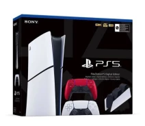 Купить - игровую консоль  Игровая консоль Sony PlayStation 5 Slim Digital Edition 1Tb + DualSense (Volcanic Red) + Charging Station