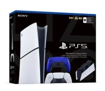 Купить - игровую консоль  Игровая консоль Sony PlayStation 5 Slim Digital Edition 1Tb + DualSense (Cobalt Blue) + Charging Station