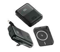 Купить - power bank  Power Bank MagSafe 10000mAh 22.5W Quick Charge 4.0 Power Delivery со съемным кабелем USB Type-C/Lightning