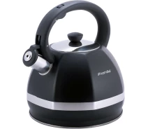 Купить - чайник для плиты  Чайник Marshmallow из нержавеющей стали со свистком Kamille Ø19,5х23,5 см