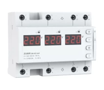 Купить - реле контроля напряжения  Реле напряжения ZUBR 63А D6-63 red (4820120222153)