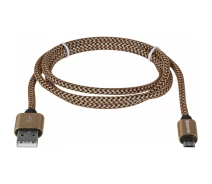 Купить - адаптер и кабель  Кабель USB AM-micro BM Defender 87800 08-03T PRO 1м золотистый