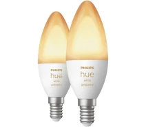 Купить - лампу  Умная лампочка Philips Hue E14 White Ambiance 2шт (8719514320628) [87530]