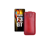 Купить - чехол для смартфона  Вытяжка из кожи для телефона Xiaomi poco F3 GT Красный