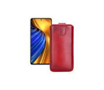 Купить - чехол для смартфона  Вытяжка из кожи для телефона Xiaomi Poco F4 Pro Красный