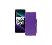 Купить - чехол для смартфона  Чехол-книга из экокожи для телефона Xiaomi Poco C51 Фиолетовый