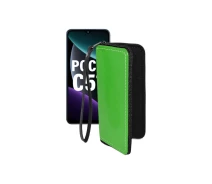 Купить - чехол для смартфона  Чехол-кошелек из экокожи для телефона Xiaomi Poco C51 Зеленый