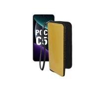 Купить - чехол для смартфона  Чехол-кошелек из экокожи для телефона Xiaomi Poco C51 Желтый