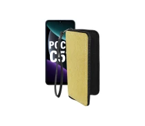 Купить - чехол для смартфона  Чехол-кошелек из экокожи для телефона Xiaomi Poco C51 Золотой