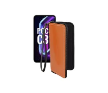 Купить - чехол для смартфона  Чехол-кошелек из экокожи для телефона Xiaomi Poco C31 2021 Коричневый