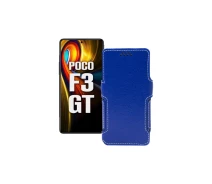 Купить - чехол для смартфона  Чехол-книга из экокожи для телефона Xiaomi poco F3 GT Синий