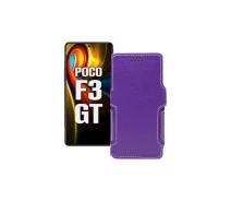Купить - чехол для смартфона  Чехол-книга из экокожи для телефона Xiaomi poco F3 GT Фиолетовый