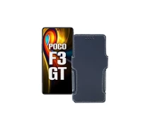 Купить - чехол для смартфона  Чехол-книга из экокожи для телефона Xiaomi poco F3 GT Черный глянец