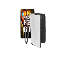 Купить - чехол для смартфона  Чехол-кошелек из экокожи для телефона Xiaomi poco F3 GT Белый