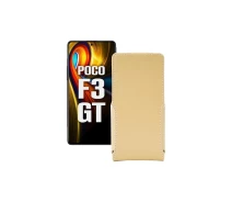 Купить - чехол для смартфона  Чехол-флип из экокожи для телефона Xiaomi poco F3 GT Бежевый