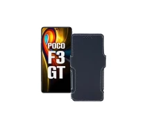 Купить - чехол для смартфона  Чехол-книга из экокожи для телефона Xiaomi poco F3 GT Черный матовый