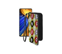 Купить - чехол для смартфона  Чехол-кошелек из экокожи для телефона Xiaomi Poco F4 Pro Камни-цветные