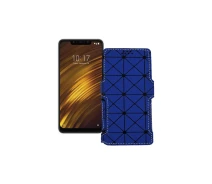 Купить - чехол для смартфона  Чехол-книга из экокожи для телефона Xiaomi Pocophone F1 Синий ромб