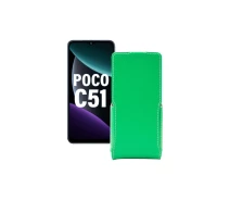 Купить - чехол для смартфона  Чехол-флип из экокожи для телефона Xiaomi Poco C51 Зеленый