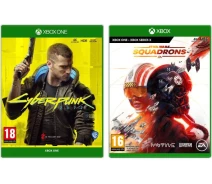 Купить - игру для приставки и ПК  Cyberpunk 2077 + Star Wars: Squadrons (Xbox One)