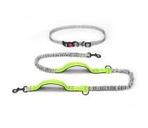 Купить - поводок для собак  Поводок-пояс для собак Harness 160-260см, поводок для бега с собакой Зеленый