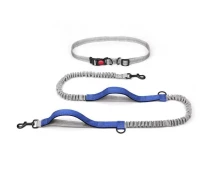 Купить - поводок для собак  Поводок-пояс для собак Harness 160-260см, поводок для бега с собакой Голубой