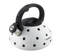 Купить - чайник для плиты  Чайник со свистком Ofenbach NB-100301WH 2.5 л белый (55980)