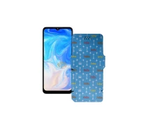 Купить - чехол для смартфона  Чехол-книга из экокожи для телефона Doogee N40 Pro Фэшн голубой