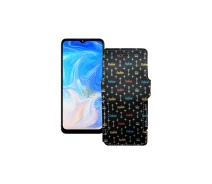 Купить - чехол для смартфона  Чехол-книга из экокожи для телефона Doogee N40 Pro Фэшн черный