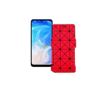 Купить - чехол для смартфона  Чехол-книга из экокожи для телефона Doogee N40 Pro Красный ромб