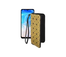 Купить - чехол для смартфона  Чехол-кошелек из экокожи для телефона Doogee N40 Pro Золотой ромб
