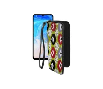 Купить - чехол для смартфона  Чехол-кошелек из экокожи для телефона Doogee N40 Pro Камни-цветные