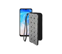 Купить - чехол для смартфона  Чехол-кошелек из экокожи для телефона Doogee N40 Pro Серый ромб