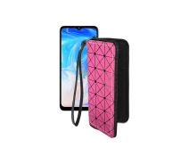 Купить - чехол для смартфона  Чехол-кошелек из экокожи для телефона Doogee N40 Pro Розовый ромб