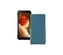 Купить - чехол для смартфона  Чехол-флип из экокожи для телефона Doogee S89 (S89 Pro) Тм. Бирюзовый