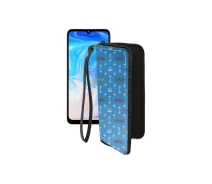 Купить - чехол для смартфона  Чехол-кошелек из экокожи для телефона Doogee N40 Pro Фэшн голубой