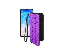 Купить - чехол для смартфона  Чехол-кошелек из экокожи для телефона Doogee N40 Pro Фиолетовый ромб